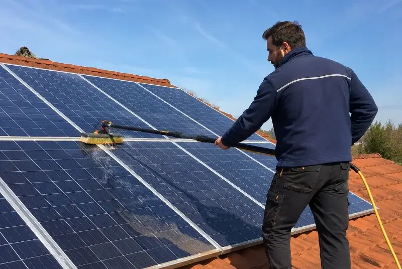 Nettoyage et entretien de panneaux solaires à Chézery-Forens